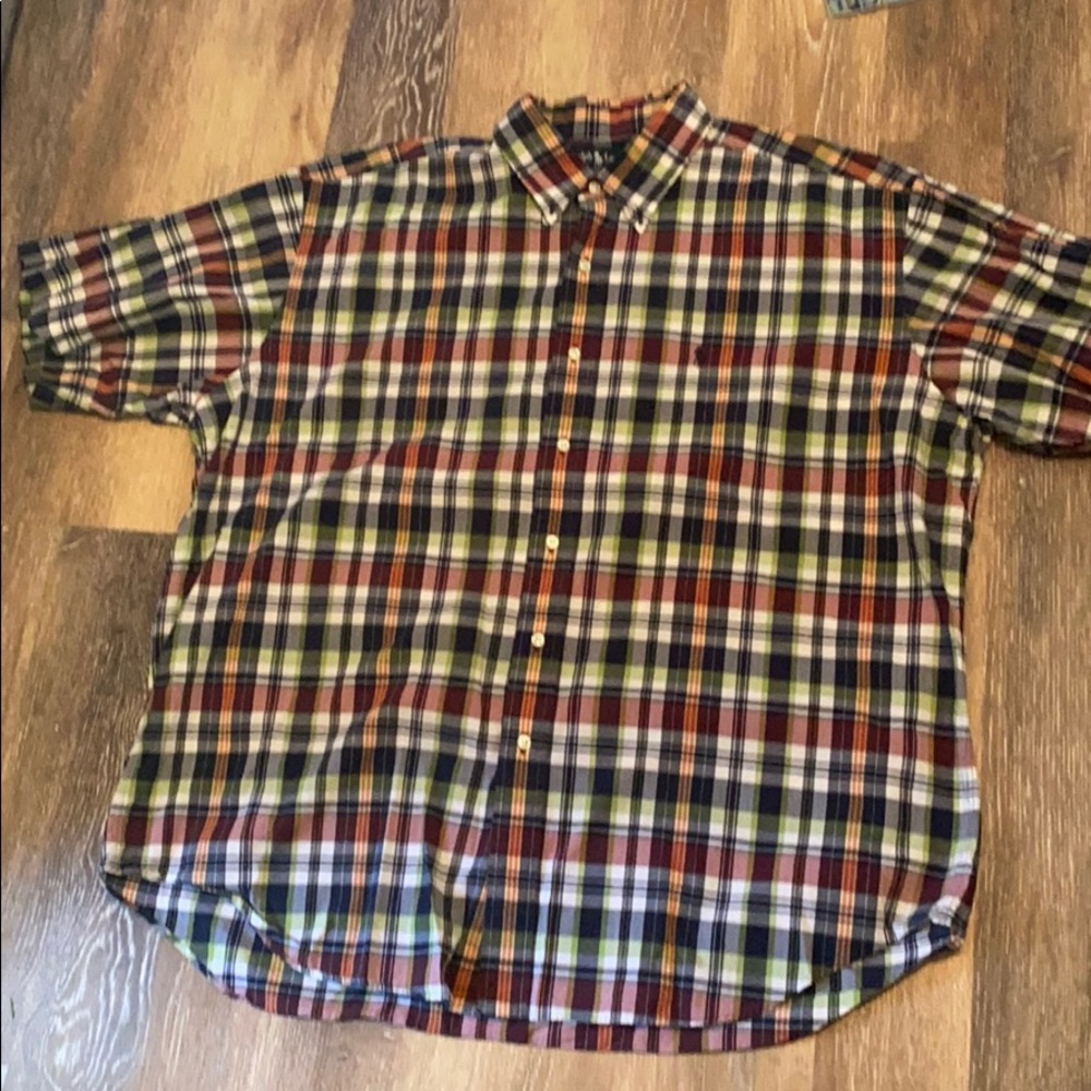 Short sleeve casual Polo button down